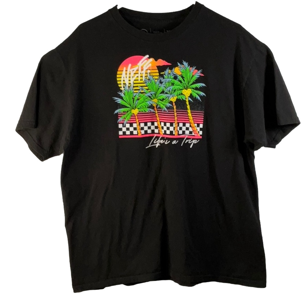 NEFF Printed T-Shirt Black Size X-Large
